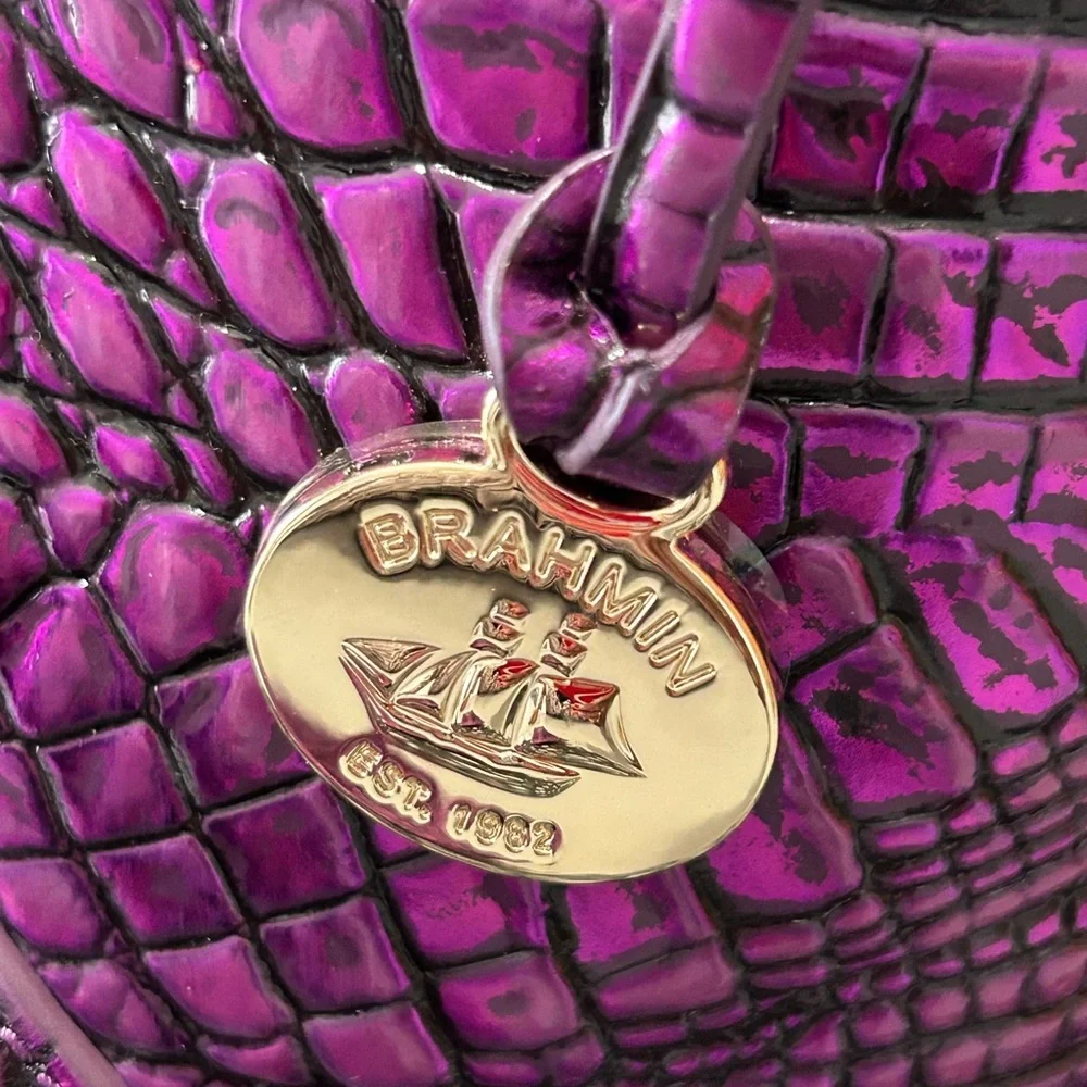 🦄 💜 Brahmin Katie Purple Potion Crossbody and Credit Card Holder NWT